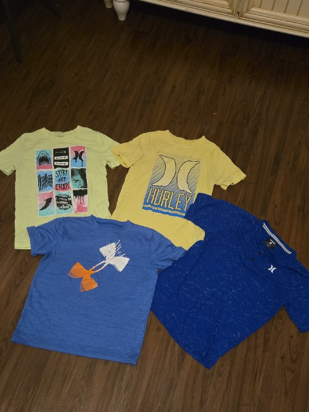 Hurley Boys' Yellow Graphic Tee - Kids Shirts & Tops